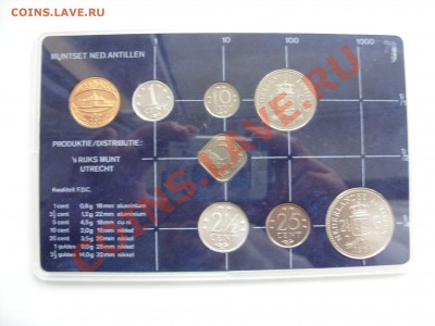 Иностранщина: наборы монет, евро, Польша и т.д. - Набор Нидерландские Антиллы - 1