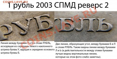 1 рубль 2003 СПМД штемпельные пары - Реверс 2
