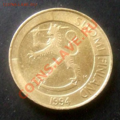 ФИНЛЯНДИЯ 1 марка (1994) до 05.04 (22.00) - Финляндия 1 марка (1994) А