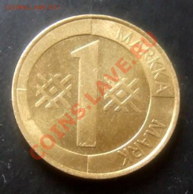 ФИНЛЯНДИЯ 1 марка (1994) до 05.04 (22.00) - Финляндия 1 марка (1994) Р
