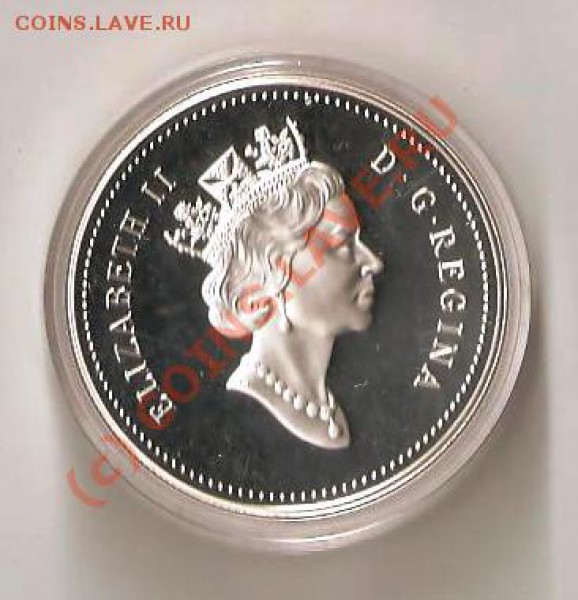 Канада ( серебро) - Канада,доллар-1991 год(серебро) в коробке 001