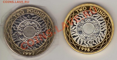 Великобритания 2 фунта 1997 и 1998 до 06.05.13 в 22 (5161) - img249