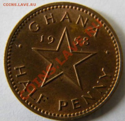 2 пенни Гана 1958г. UNC - DSCN5441_thumb