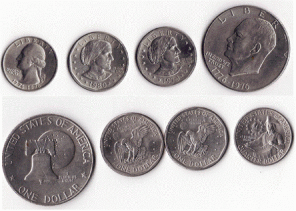 доллары 200л (2 шт), 1979,1980 - баксы