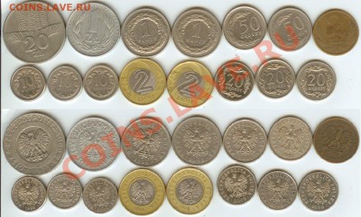Польша-15 монет погодовка  до 22.00 мск 31.05. 2013 - Польша