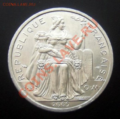 ФРАНЦУЗСКАЯ ПОЛИНЕЗИЯ 2 франка (2009) до 09.07 (22.00) - Франц. Полинезия 2 франка (2009) А