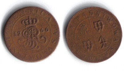 Польская монета 1766-го года..... - Польша,повёрнута на 90 градусов на лево.JPG