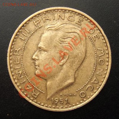 1 - Монако 20 франков (1951) А