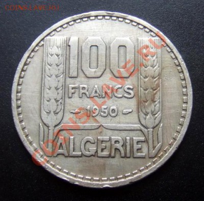 1 - Французский Алжир 100 франков (1950) Р