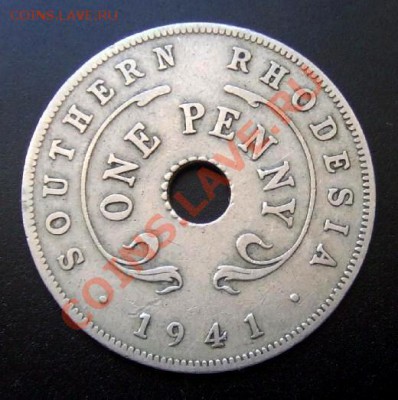 1 - Южная Родезия 1 пенни (1941) Р