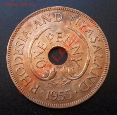 1 - Родезия и Ньясаленд 1 пенни (1955) Р