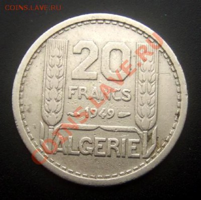 1 - Франц. Алжир 20 франков (1949) Р