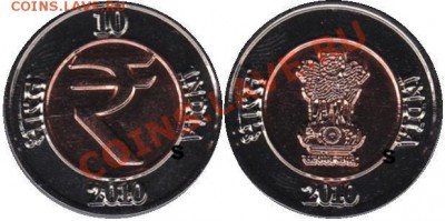 Монеты Индии и все о них. - Fake-2010-Rs10-SingleMetal-RupeeSymbol