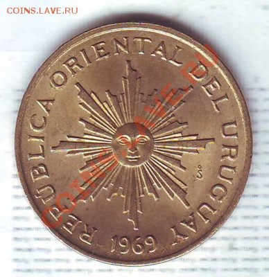 Уругвай.5 Песо.1969. до 29 Сентября - 1969 с.JPG