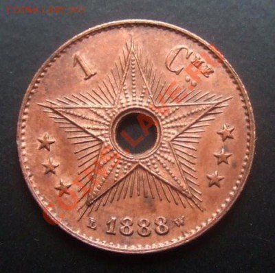1 - Бельгийское Конго 1 сантим (1888) Р