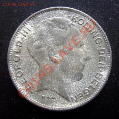 1 - Бельгия 5 франков (1941) цинк А