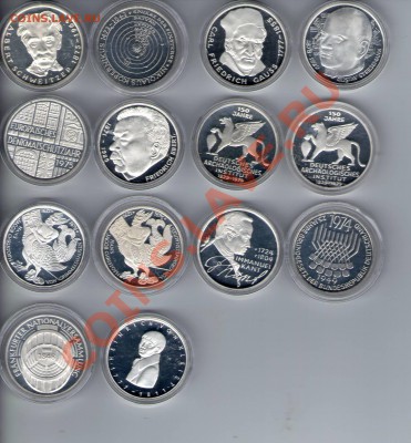 5 марок юбилейка ФРГ Серебро Пруф в капсулах по 370 руб. - Scan989