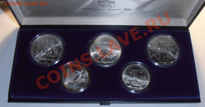 Набор Олимпиада-80, 28 монет, АЦ. - Сильнее