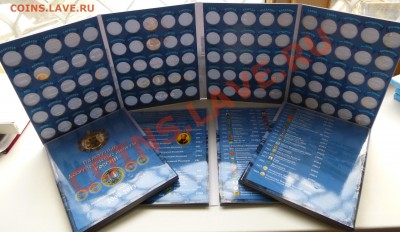 NEW 2 Альбома для 10 рублей БИМЕТАЛЛ в 2х томах на 200 монет - P1030250