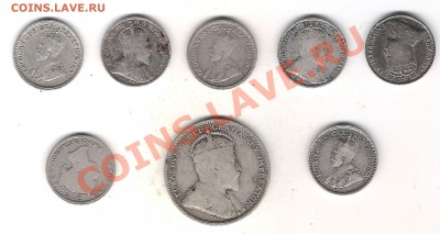 Ag Канада и Ньюфаундленд 8 монет С 1 РУБЛЯ ! до 8.12 в 22-оо - Канада 8 монет 1