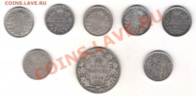 Ag Канада и Ньюфаундленд 8 монет С 1 РУБЛЯ ! до 8.12 в 22-оо - Канада 8 монет