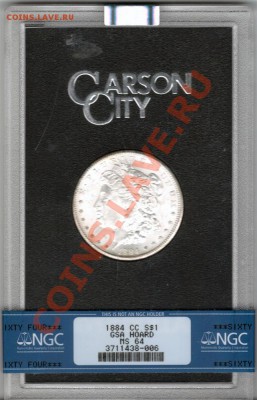 монеты США (вроде как небольшой каталог всех монет США) - Morgan Dollar 1884CC_3