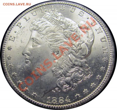 монеты США (вроде как небольшой каталог всех монет США) - Morgan Dollar 1884CC_2