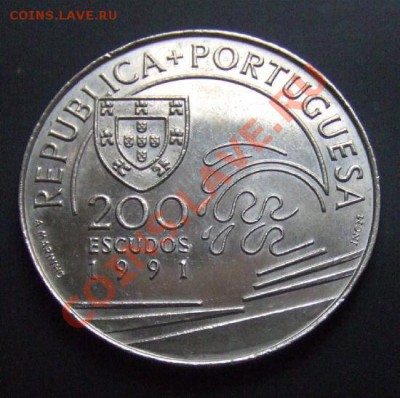 1 - Португалия  200 эскудо (1991) «Колумб и Португалия» Р