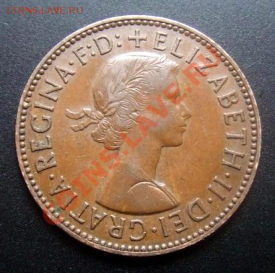 1 - Великобритания 0,5 пенни (1959) №1 А