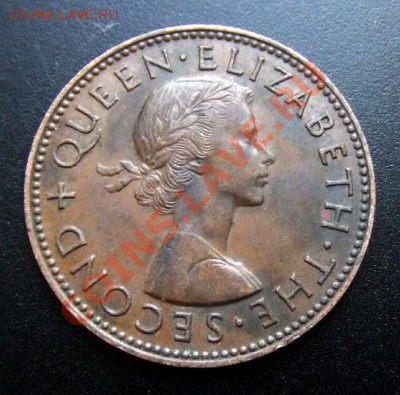 1 - Новая Зеландия 0,5 пенни (1957) Бог плодородия Хей-Тики А