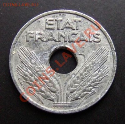 1 - Франция 10 сантимов (1943) цинк А