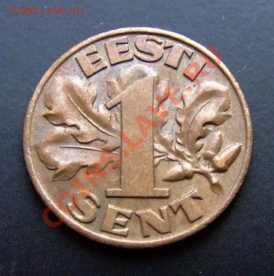 1 - Эстония 1 сенти (1929) №1 Р