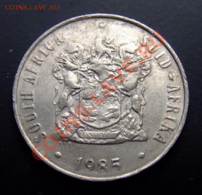 1 - ЮАР 50 центов (1985) «Цветы; герб» А