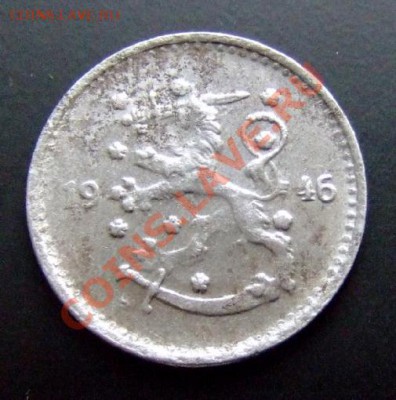 1 - Финляндия 1 марка (1946) железо А