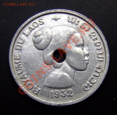 1 - Лаос 10 центов (1952) Девушка А