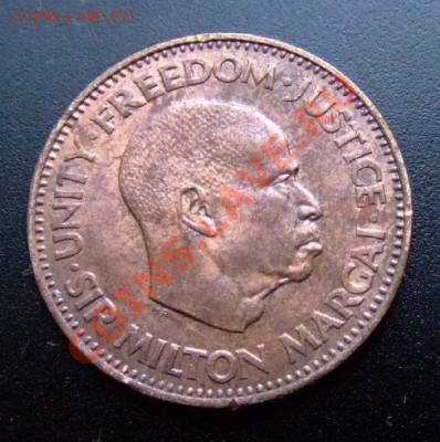 1 - Сьерра-Леоне 0,5 цента (1964) «Рыбы» №1 А