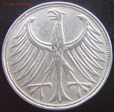 ФРГ_5 марок 1951(G). Серебро; до 01.05_22.28мск - 7963