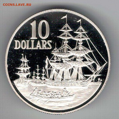 Монеты с Корабликами - 10 долларов
