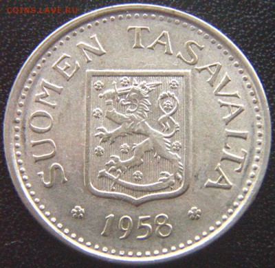 Финляндия_100 марок 1958; серебро; до 09.07_22.36мск - 8063