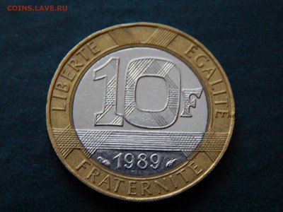 ФРАНЦИЯ 10 франков 1989 (би-метал) - DSCN2471.JPG