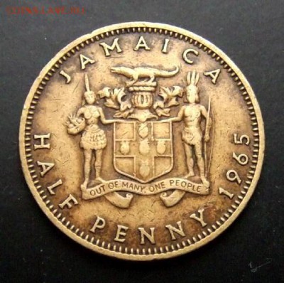 2 пенни (1965) до 05.08 (22.00) - Брит. Ямайка 0,5 пенни (1965) Р