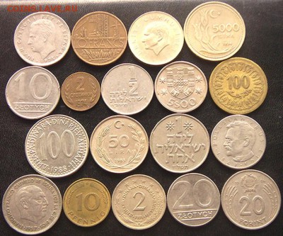 46 разных монет (см. фото и описание). До 07.08_22.00мск - 8363