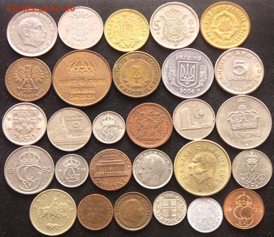 46 разных монет (см. фото и описание). До 07.08_22.00мск - 8366