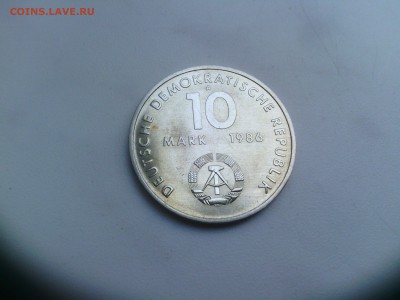 ГДР 10 марок 1986 Тельман до 24.08 - IMG_20140822_143751
