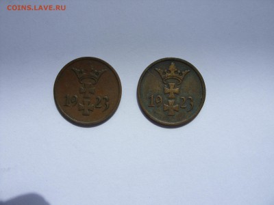 Иностранщина: наборы монет, евро, Польша и т.д. - 1 пфенниг 1923 - 2.JPG