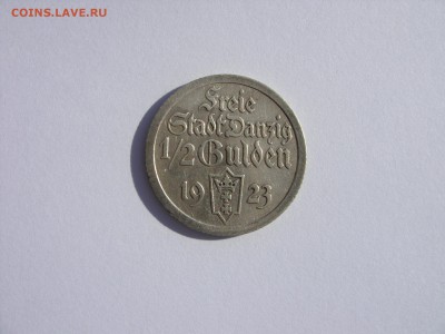 Иностранщина: наборы монет, евро, Польша и т.д. - 1-2 gulden 1923 - 1.JPG