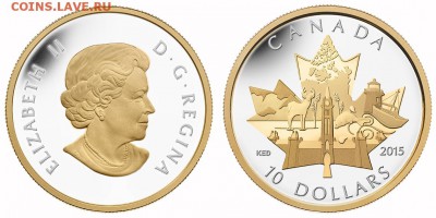 Монеты с Корабликами - 2015 10 долларов