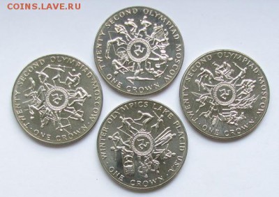 Олимпийские игры. - Isle of Man 4 Crown set 1980.JPG