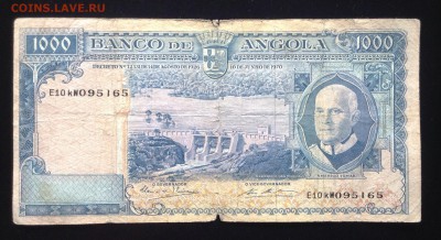 1000 эскудо 1970 г Ангола до 18.10-23:00 мск - image