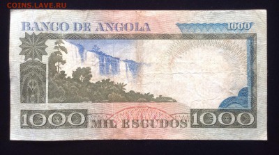 1000 эскудо 1973 г Ангола до 18.10-23:00 мск - image